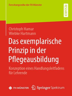 cover image of Das exemplarische Prinzip in der Pflegeausbildung